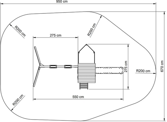 Parque Infantil Nautilus L con Columpio Doble